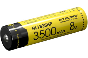 Image of Nitecore NL1835HP 3500mAh High Performance Rechargeable 18650 Battery, Yellow, 6952506492343