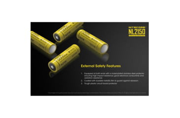 Image of Nitecore NL2150HP 5000mAh High Performance Rechargeable 21700 Battery, Yellow, 6952506405831