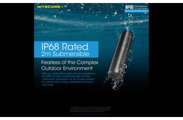 Image of Nitecore NPB1 5000mAh Waterproof Power Bank, Black, 6952506494002