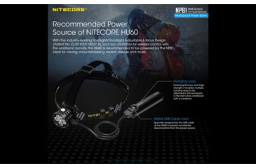 Image of Nitecore NPB1 5000mAh Waterproof Power Bank, Black, 6952506494002