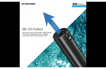 Image of Nitecore NPB1 5000mAh Waterproof Power Bank, Black, 6952506494002