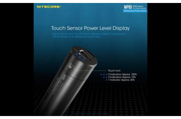 Image of Nitecore NPB1 5000mAh Waterproof Power Bank, Black, 6952506494002