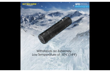 Image of Nitecore NPB1 5000mAh Waterproof Power Bank, Black, 6952506494002