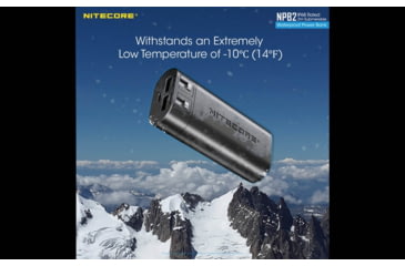 Image of Nitecore NPB2 10,000mAh Waterproof Power Bank, Black, 6952506494019
