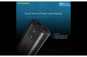Image of Nitecore NPB2 10,000mAh Waterproof Power Bank, Black, 6952506494019