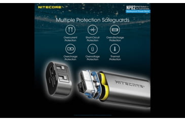 Image of Nitecore NPB2 10,000mAh Waterproof Power Bank, Black, 6952506494019