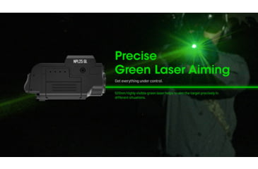 Nitecore NPL25 GL 900 Lumens LED Weapon Light w/Green Laser Sight
