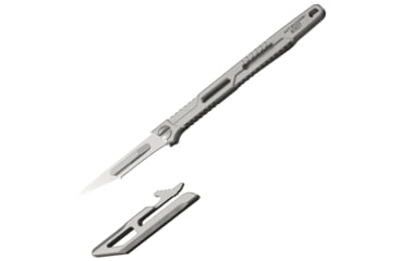 Image of Nitecore NTK07 Titanium Knife, No. 11 Scalpel Blade, Fixed Blade, Titanium Alloy, Silver, 6952506494088