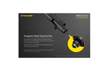 Image of Nitecore NTP31 Bolt Action Tactical Pen, Black, 6952506494149