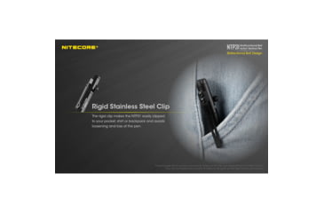 Image of Nitecore NTP31 Bolt Action Tactical Pen, Black, 6952506494149