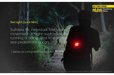 Image of Nitecore NU05 White &amp; Red USB Rechargeable Emergency Signal Light, Black, 6952506403837
