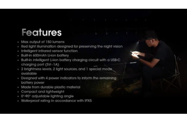 Image of Nitecore NU11 Motion Sensor Clip-On Cap Headlamp, Black, FL-NITE-NU11