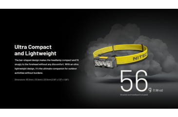 Image of Nitecore NU27 600 Lumens Multi-Temperature Outdoor Headlamp, Black, NU27