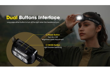 Image of Nitecore NU30 500 Lumen USB-C Rechargeable Headlamp, Black, NU30