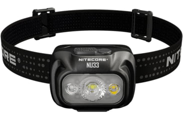 Image of Nitecore NU33 Triple Output Rechargeable LED Headlamp, 700 Lumens, USB-C, Black, FL-NITE-NU33-BK