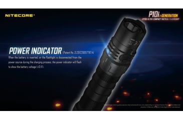Image of Nitecore P10i 1800 Lumen USB-C Rechargeable Flashlight, Black, 6952506406500