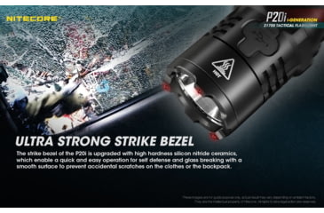 Image of Nitecore P20i 1800 Lumen USB-C Rechargeable LED Flashlight, Black, 6952506406326