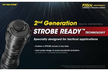 Image of Nitecore P20iX 4000 Lumen USB-C Rechargeable Flashlight, Black, 6952506406722