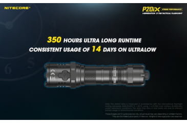 Image of Nitecore P20iX 4000 Lumen USB-C Rechargeable Flashlight, Black, 6952506406722