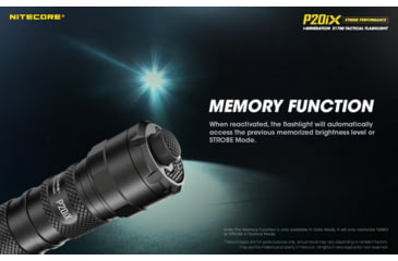 Image of Nitecore P20iX 4000 Lumen USB-C Rechargeable Flashlight, Black, 6952506406722