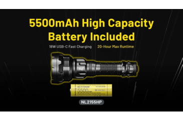 Image of Nitecore P40 3171 Yards Ultra Long Throwing USB-C Rechargeable 2000 Lumens LED Flashlight
