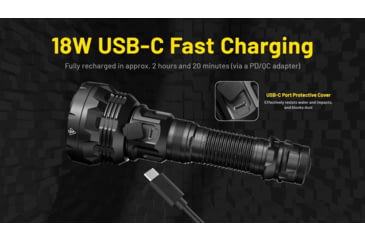 Image of Nitecore P40 3171 Yards Ultra Long Throwing USB-C Rechargeable 2000 Lumens LED Flashlight