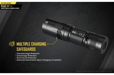 Image of Nitecore R40 v2 1200 Lumen Rechargeable Flashlight Kit, Black, 6952506405992