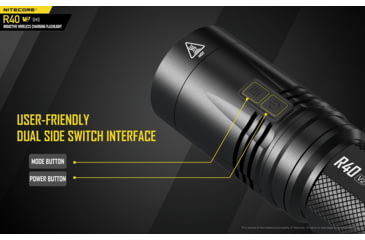 Image of Nitecore R40 v2 1200 Lumen Rechargeable Flashlight Kit, Black, 6952506405992