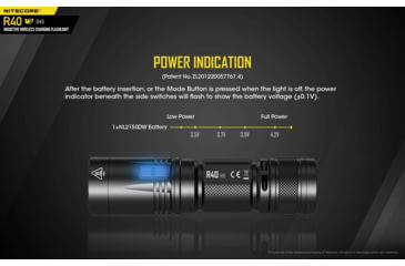 Image of Nitecore R40 v2 1200 Lumen Rechargeable Flashlight Kit, Black, 6952506405992