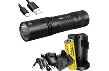 Image of Nitecore R40 v2 1200 Lumen Rechargeable Flashlight Kit, Black, 6952506405992