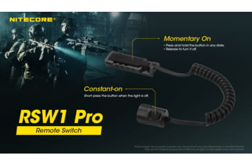 Image of Nitecore RSW1 Pro Pressure Switch for MH12 Pro and MH25 Pro, Black, 6952506488889
