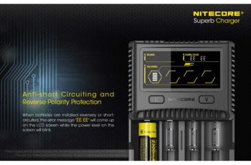 Image of Nitecore SC4 4-Slot Superb Universal Charger for Batteries, Black, 6952506491513