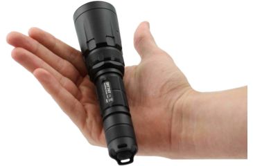 Image of Nitecore SRT7GT 1 x 18650/ 2 x CR123A/ RCR123A/ 16340 CREE XP-L HI V3 LED SmartRing Tactical Flashlight, 1000 Lumens, Black, SRT7GT