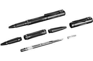 Image of Nitecore Tactical Pen, Tungsten Bezel, Aluminum Alloy, Black, NTP21