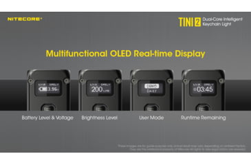 Image of Nitecore TINI 2 500 Lumen Rechargeable Keychain Flashlight, Gray, 6952506406371