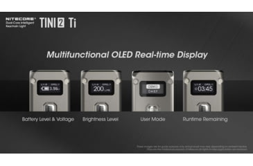 Image of Nitecore TINI 2 500 Lumen Rechargeable Keychain Flashlight, Titanium, 6952506407163