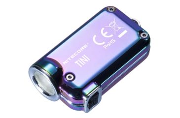 Image of Nitecore TINI SS 1 x Li-ion Battery Pack CREE XP-G2 S3 LED Rechargeable Keychain Flashlight, 380 Lumens, Tropical, TINI-SS-TROPICAL