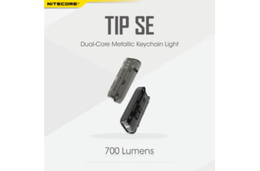 Image of Nitecore Tip SE 700 Lumen Rechargeable Keychain EDC Flashlight, Black, 6952506406166