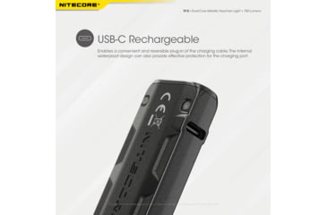 Image of Nitecore Tip SE 700 Lumen Rechargeable Keychain EDC Flashlight, Black, 6952506406166