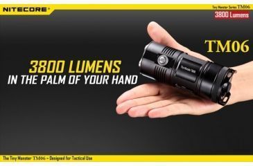 Image of Nitecore TM06 Cree XM-L2 U2 LED Tiny Monster LED Flashlight,3800 Lumens NITECORE-TM06