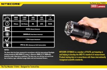 Image of Nitecore TM06 Cree XM-L2 U2 LED Tiny Monster LED Flashlight,3800 Lumens NITECORE-TM06