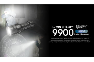 Image of Nitecore TM9K Pro 9900 Lumen Fast Charging USB-C Flashlight, Black, TM9KPRO