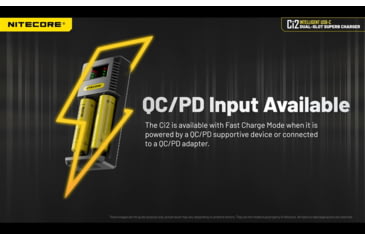 Image of Nitecore Universal Battery Charger, Ci2, Dual-Slot, Black, 6952506495351