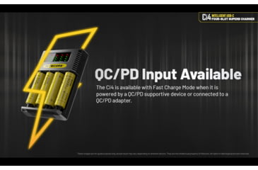 Image of Nitecore Universal Battery Charger, Ci4, Four-Slot, Black, 6952506495368