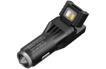 Image of Nitecore VCL10 QuickCharge 3.0 USB Car Charger with White &amp; Red Flashlight, Black, 6952506404735
