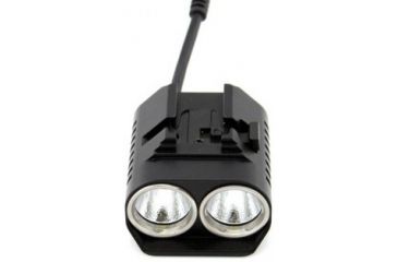 Image of Niteye B20 Dual LED Bicycle Light - 2x CREE XM-L U2 LED - 1200 Lumens - Runs on 4x 18650 rechargeable battery pack - Black, Black NITEYE-B20-XML2-BLACK
