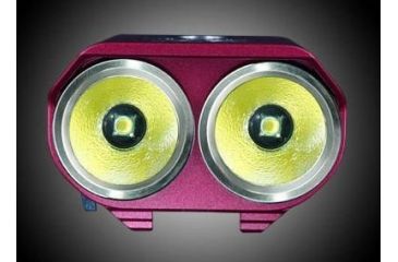 Image of Niteye B20 Dual LED Bicycle Light - 2x CREE XM-L U2 LED - 1200 Lumens - Runs on 4x 18650 rechargeable battery pack - Red, Red NITEYE-B20-XML2-RED