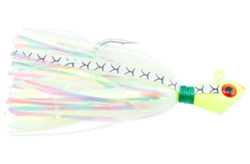 Image of No Alibi Alien Jig Inshore Series, Style AJGP, Pearl Green Skirt, 1/2 oz Green Head, NA-AJGP-1/2