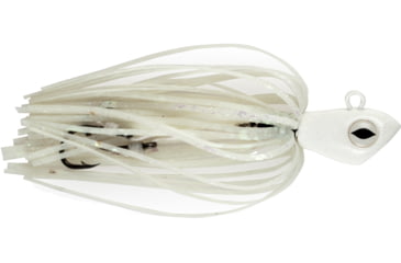 Image of No Alibi Alien Jig Offshore Series, Fluorescent White Skirt, 2 oz White Head, NA-AJW2