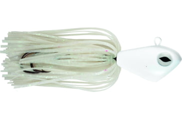 Image of No Alibi Alien Jig Offshore Series, Fluorescent White Skirt, 8 oz White Head, NA-AJW8